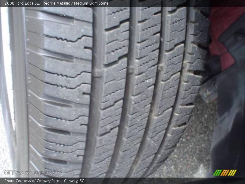 Redfire Metallic / Medium Light Stone 2008 Ford Edge SE
