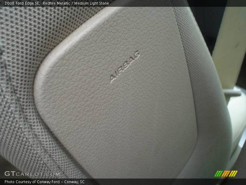 Redfire Metallic / Medium Light Stone 2008 Ford Edge SE