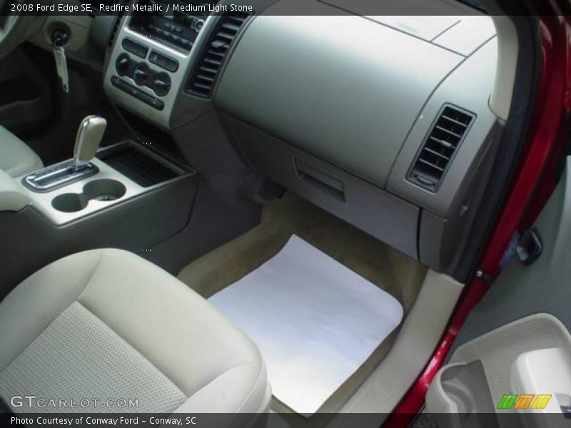 Redfire Metallic / Medium Light Stone 2008 Ford Edge SE