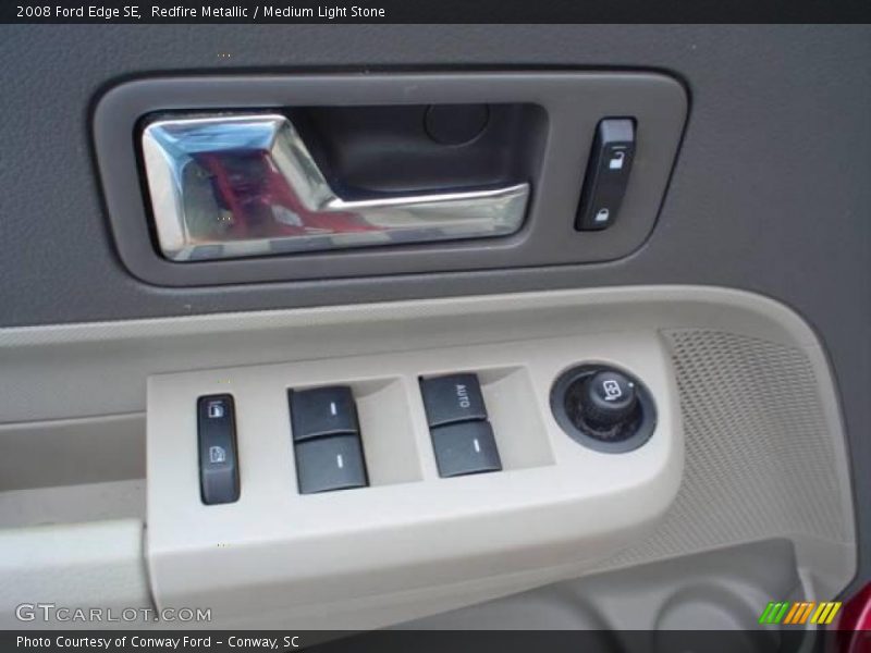 Redfire Metallic / Medium Light Stone 2008 Ford Edge SE