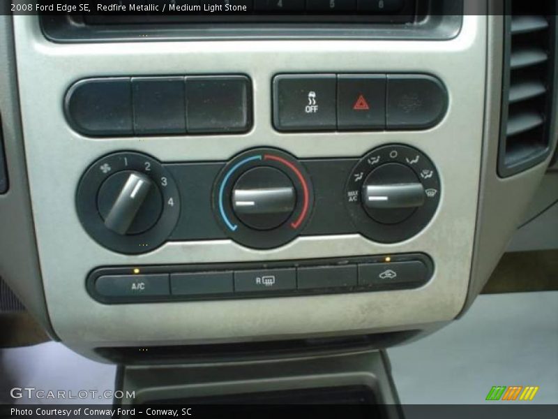 Redfire Metallic / Medium Light Stone 2008 Ford Edge SE