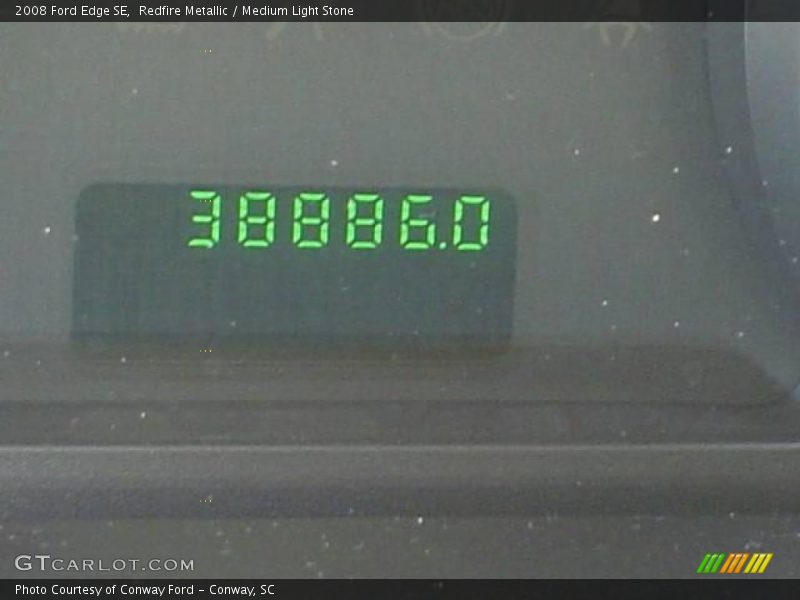 Redfire Metallic / Medium Light Stone 2008 Ford Edge SE
