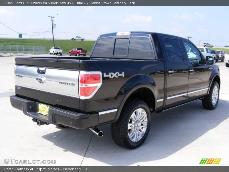 Black / Sienna Brown Leather/Black 2009 Ford F150 Platinum SuperCrew 4x4