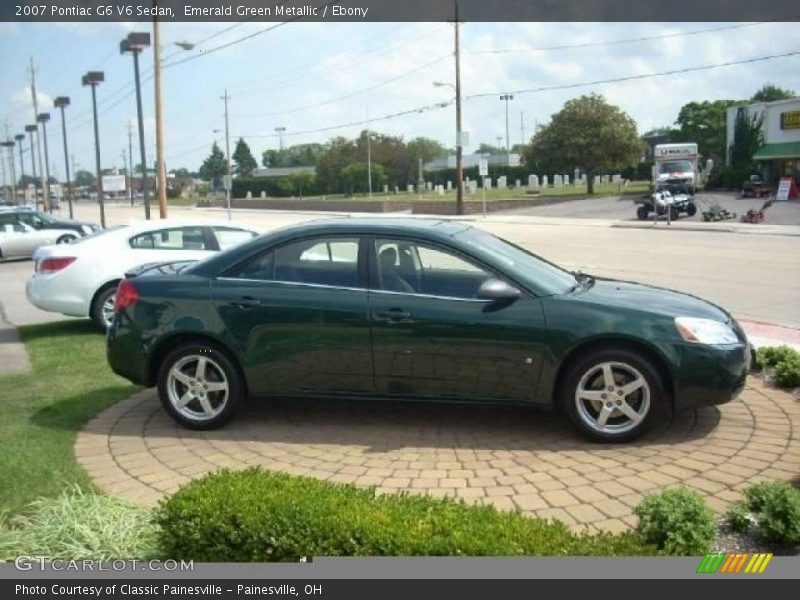 Emerald Green Metallic / Ebony 2007 Pontiac G6 V6 Sedan