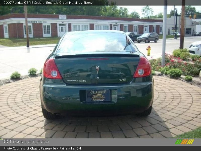 Emerald Green Metallic / Ebony 2007 Pontiac G6 V6 Sedan