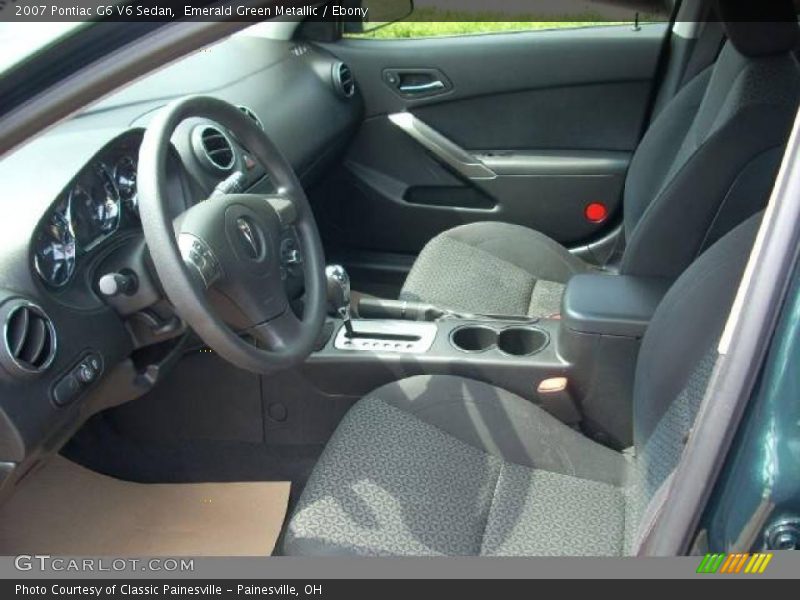 Emerald Green Metallic / Ebony 2007 Pontiac G6 V6 Sedan