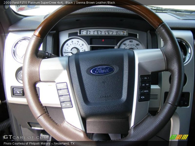 Black / Sienna Brown Leather/Black 2009 Ford F150 Platinum SuperCrew 4x4