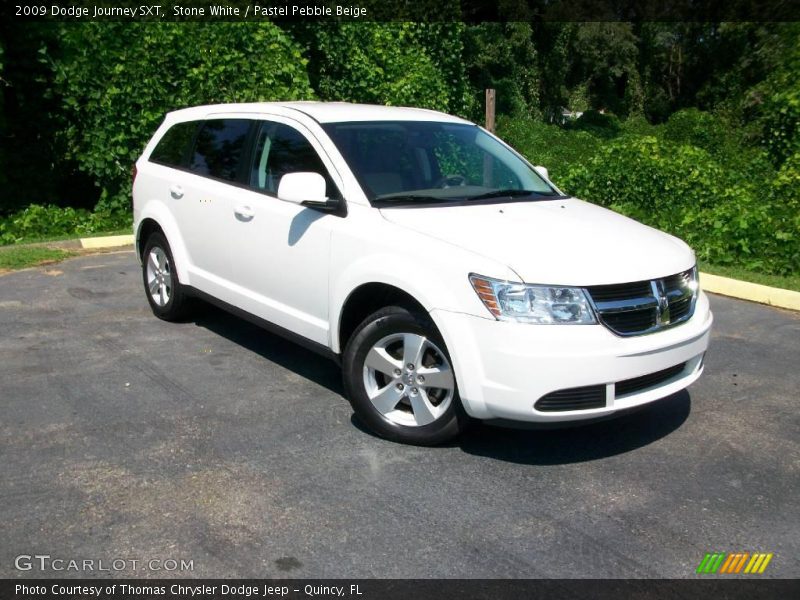 Stone White / Pastel Pebble Beige 2009 Dodge Journey SXT