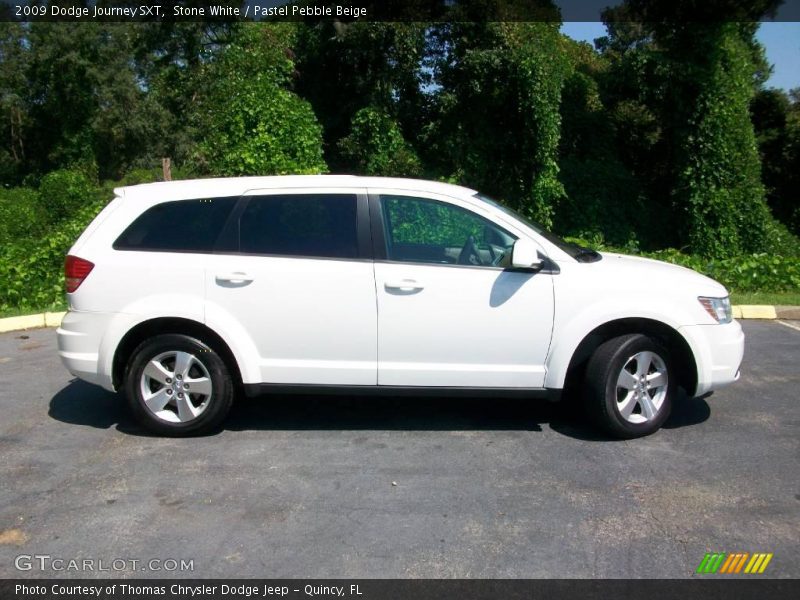 Stone White / Pastel Pebble Beige 2009 Dodge Journey SXT