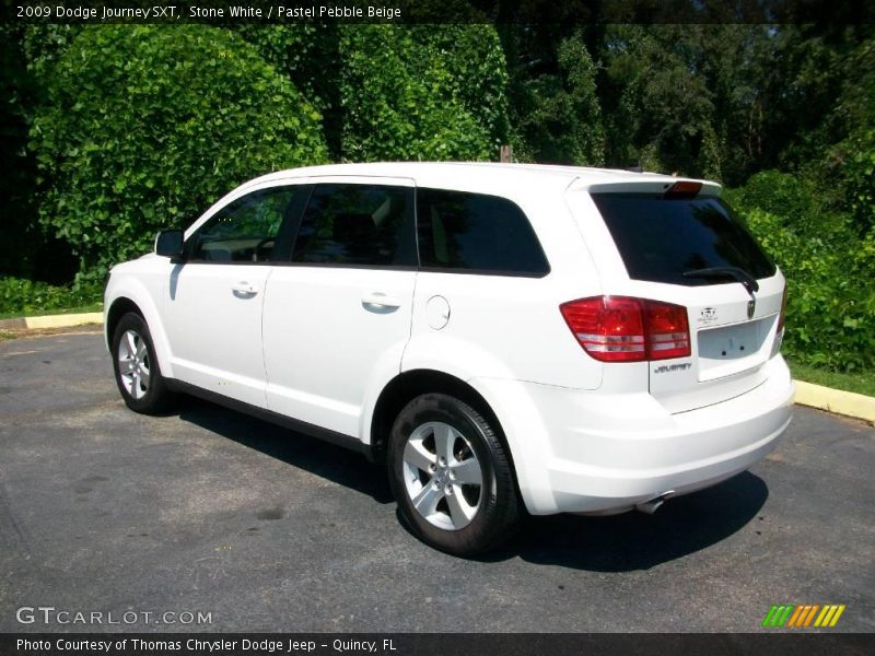 Stone White / Pastel Pebble Beige 2009 Dodge Journey SXT