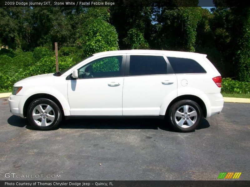 Stone White / Pastel Pebble Beige 2009 Dodge Journey SXT