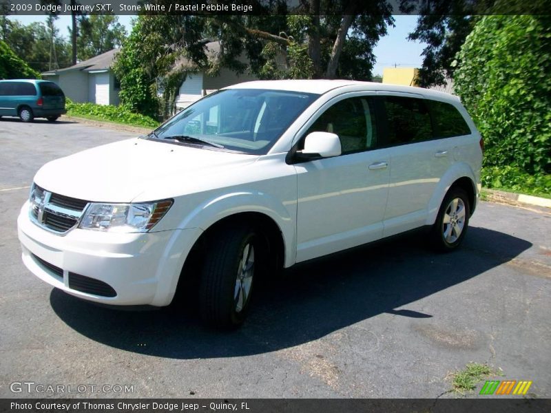 Stone White / Pastel Pebble Beige 2009 Dodge Journey SXT