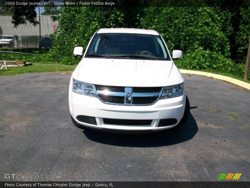Stone White / Pastel Pebble Beige 2009 Dodge Journey SXT