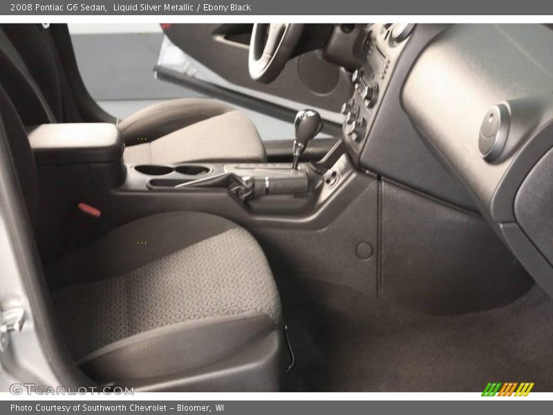 Liquid Silver Metallic / Ebony Black 2008 Pontiac G6 Sedan