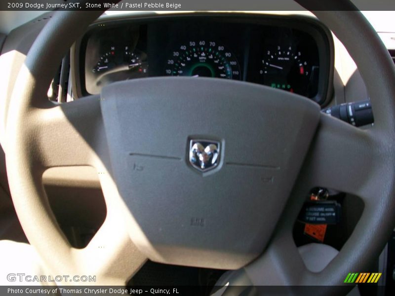 Stone White / Pastel Pebble Beige 2009 Dodge Journey SXT