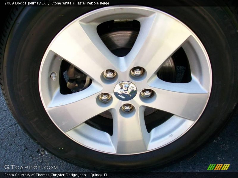 Stone White / Pastel Pebble Beige 2009 Dodge Journey SXT