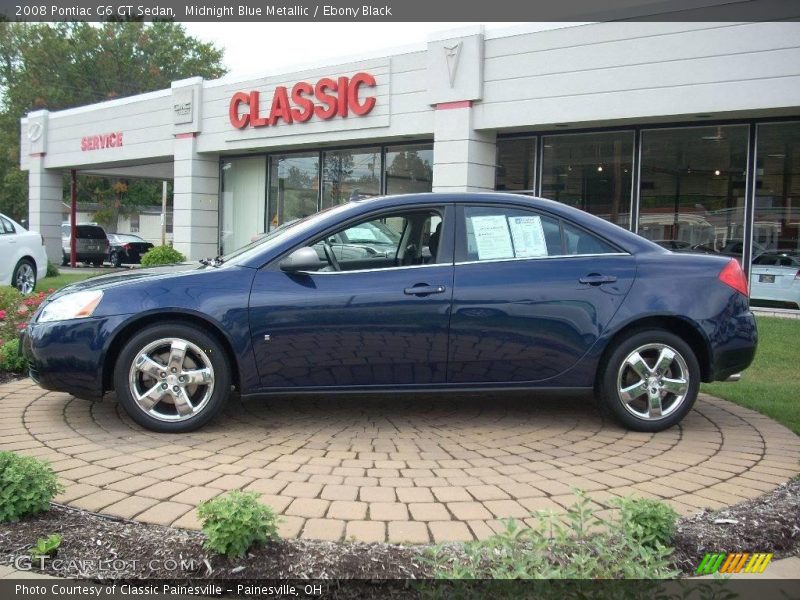 Midnight Blue Metallic / Ebony Black 2008 Pontiac G6 GT Sedan