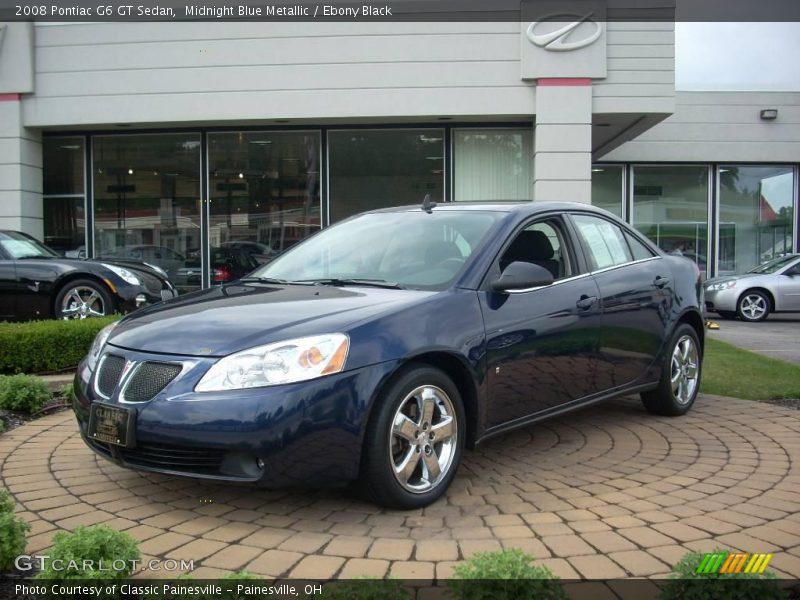 Midnight Blue Metallic / Ebony Black 2008 Pontiac G6 GT Sedan