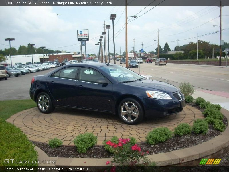 Midnight Blue Metallic / Ebony Black 2008 Pontiac G6 GT Sedan