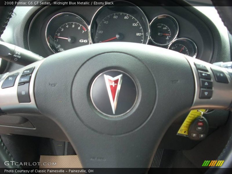 Midnight Blue Metallic / Ebony Black 2008 Pontiac G6 GT Sedan