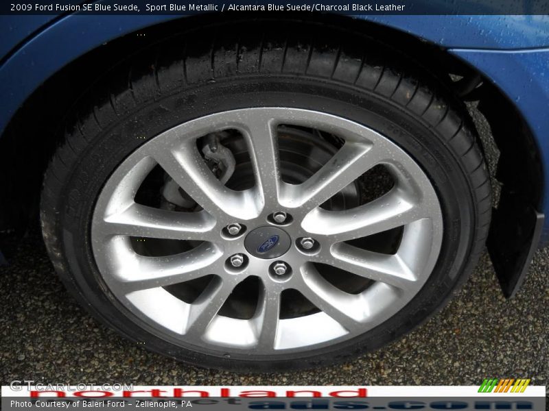 Sport Blue Metallic / Alcantara Blue Suede/Charcoal Black Leather 2009 Ford Fusion SE Blue Suede