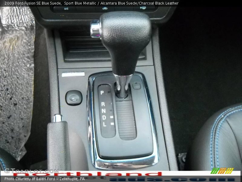 Sport Blue Metallic / Alcantara Blue Suede/Charcoal Black Leather 2009 Ford Fusion SE Blue Suede