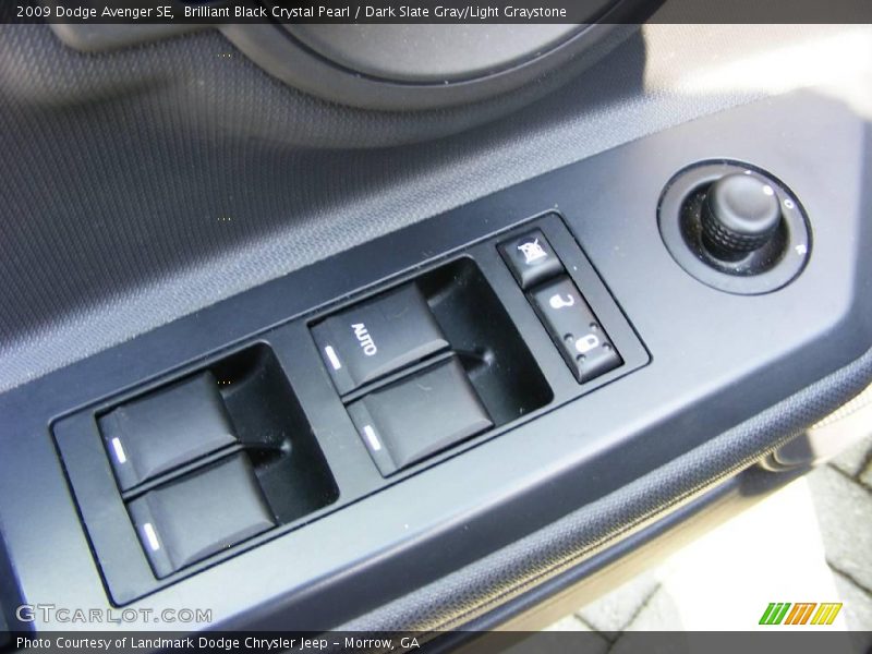 Brilliant Black Crystal Pearl / Dark Slate Gray/Light Graystone 2009 Dodge Avenger SE