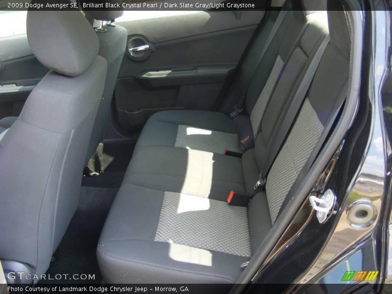 Brilliant Black Crystal Pearl / Dark Slate Gray/Light Graystone 2009 Dodge Avenger SE