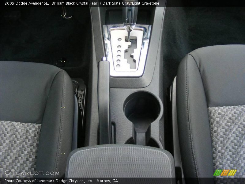 Brilliant Black Crystal Pearl / Dark Slate Gray/Light Graystone 2009 Dodge Avenger SE