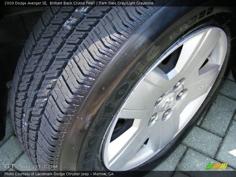 Brilliant Black Crystal Pearl / Dark Slate Gray/Light Graystone 2009 Dodge Avenger SE