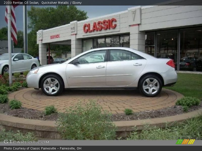 Quicksilver Metallic / Ebony 2009 Pontiac G6 Sedan
