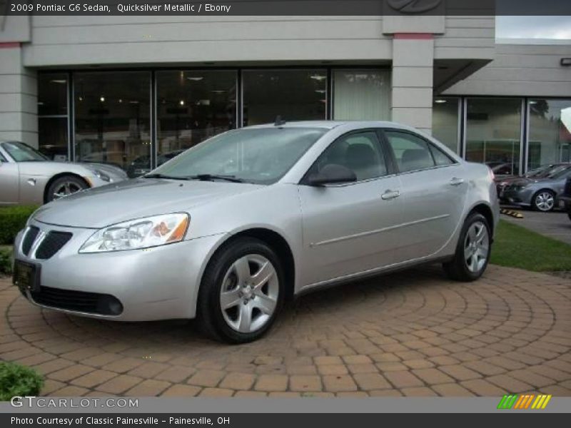 Quicksilver Metallic / Ebony 2009 Pontiac G6 Sedan