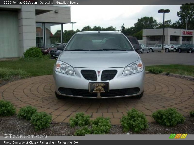 Quicksilver Metallic / Ebony 2009 Pontiac G6 Sedan