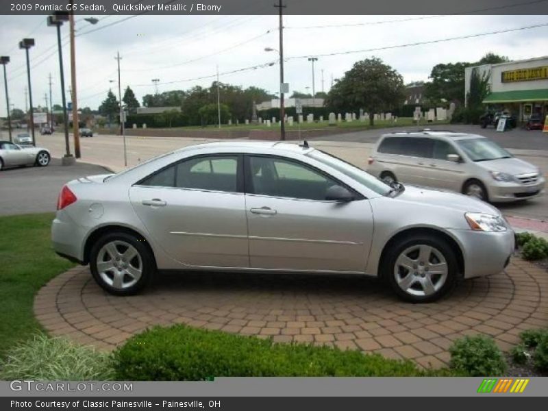 Quicksilver Metallic / Ebony 2009 Pontiac G6 Sedan