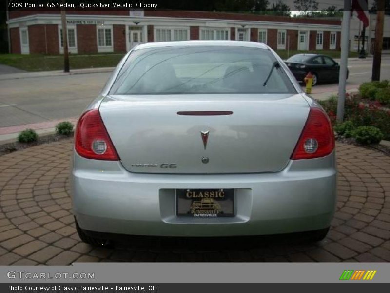 Quicksilver Metallic / Ebony 2009 Pontiac G6 Sedan