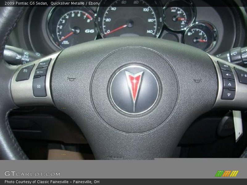 Quicksilver Metallic / Ebony 2009 Pontiac G6 Sedan