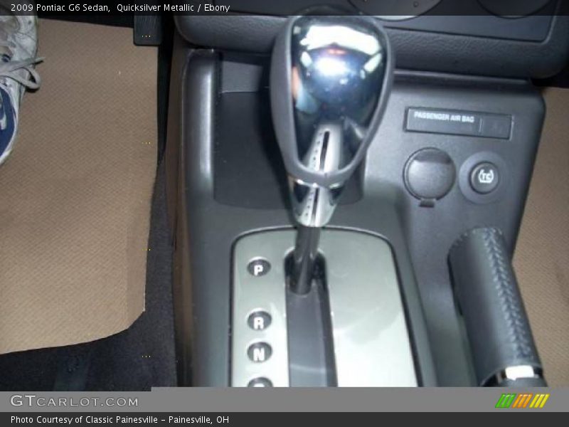 Quicksilver Metallic / Ebony 2009 Pontiac G6 Sedan