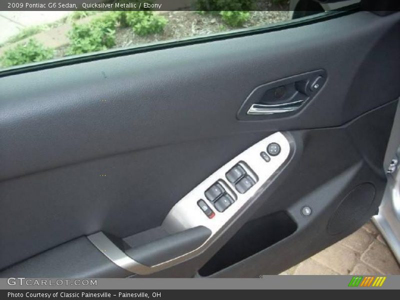 Quicksilver Metallic / Ebony 2009 Pontiac G6 Sedan