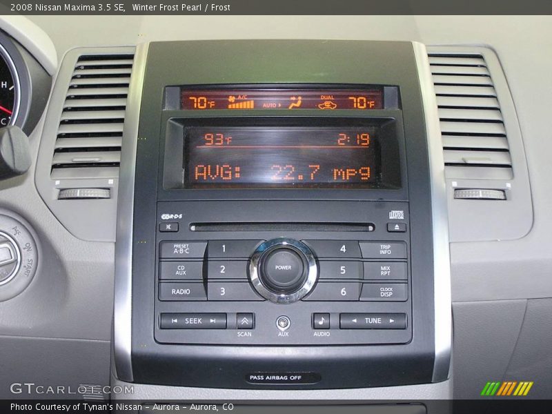 Winter Frost Pearl / Frost 2008 Nissan Maxima 3.5 SE