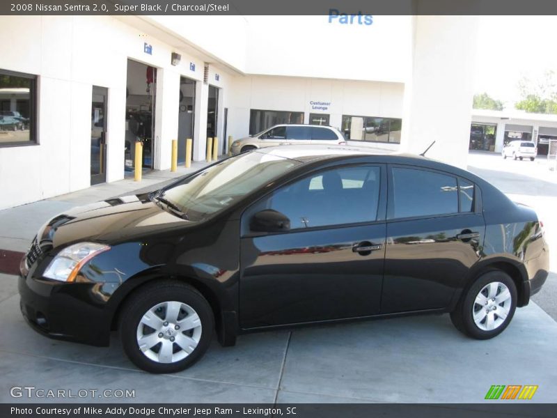 Super Black / Charcoal/Steel 2008 Nissan Sentra 2.0