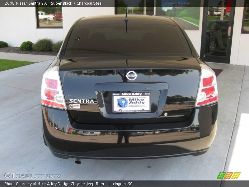 Super Black / Charcoal/Steel 2008 Nissan Sentra 2.0