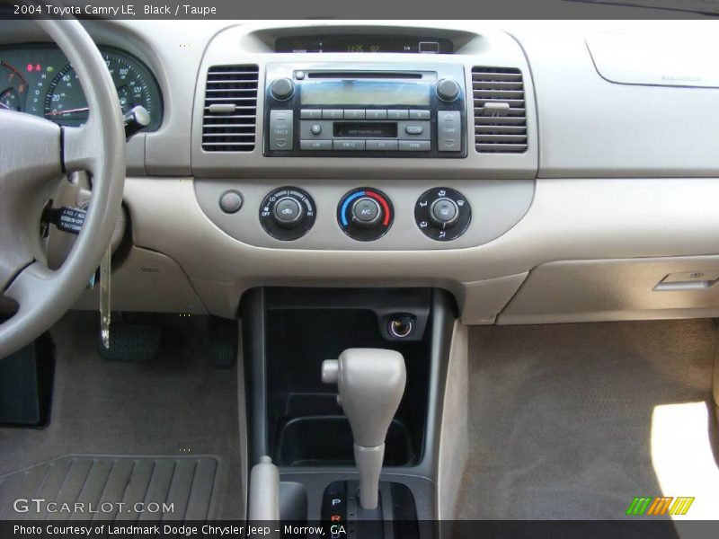 Black / Taupe 2004 Toyota Camry LE