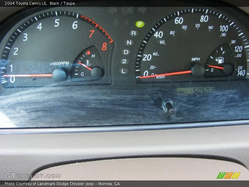 Black / Taupe 2004 Toyota Camry LE