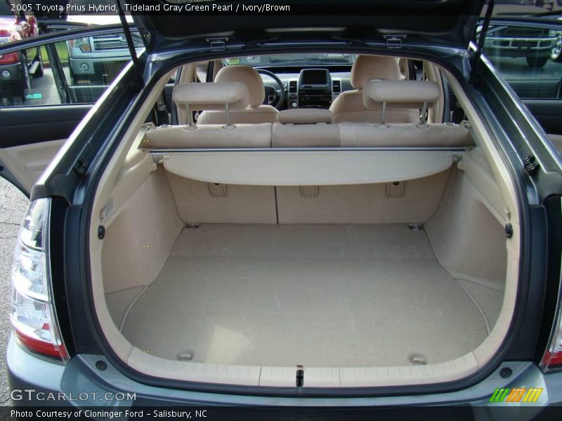 Tideland Gray Green Pearl / Ivory/Brown 2005 Toyota Prius Hybrid