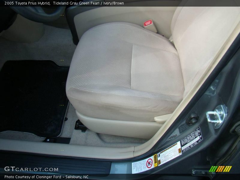 Tideland Gray Green Pearl / Ivory/Brown 2005 Toyota Prius Hybrid