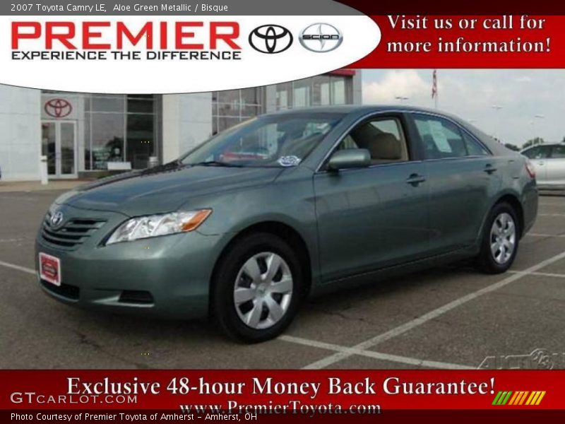 Aloe Green Metallic / Bisque 2007 Toyota Camry LE