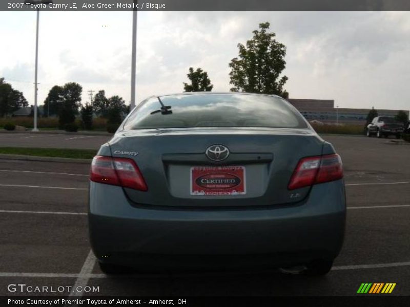 Aloe Green Metallic / Bisque 2007 Toyota Camry LE