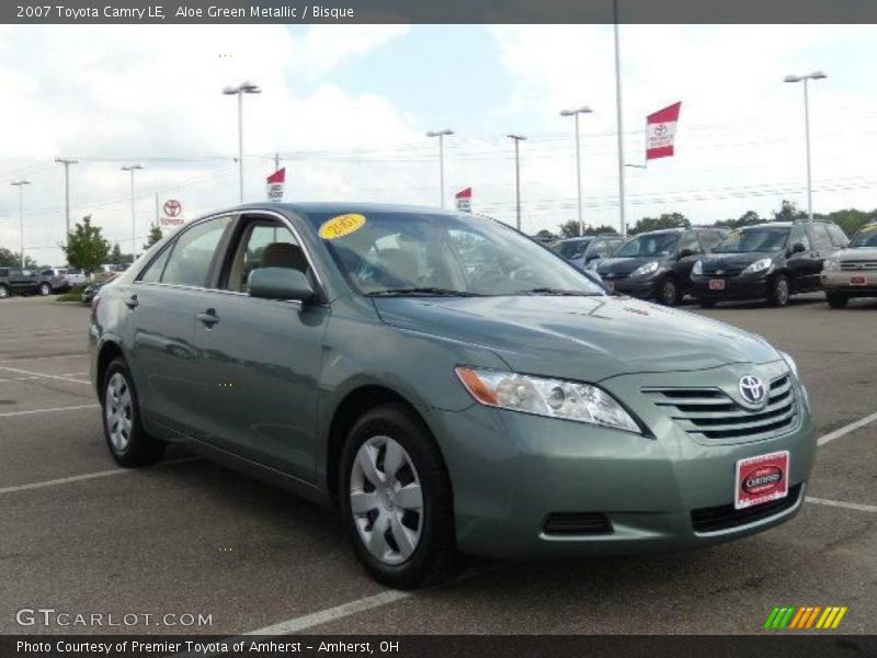 Aloe Green Metallic / Bisque 2007 Toyota Camry LE