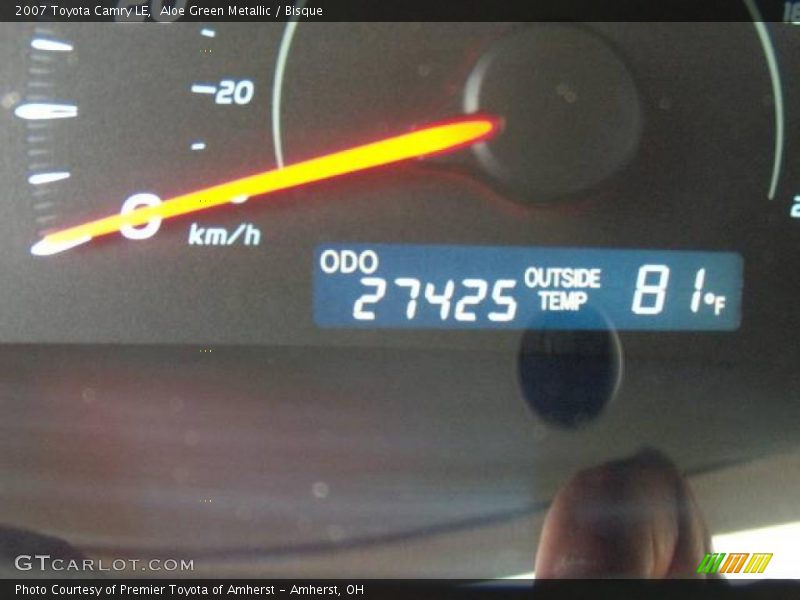 Aloe Green Metallic / Bisque 2007 Toyota Camry LE