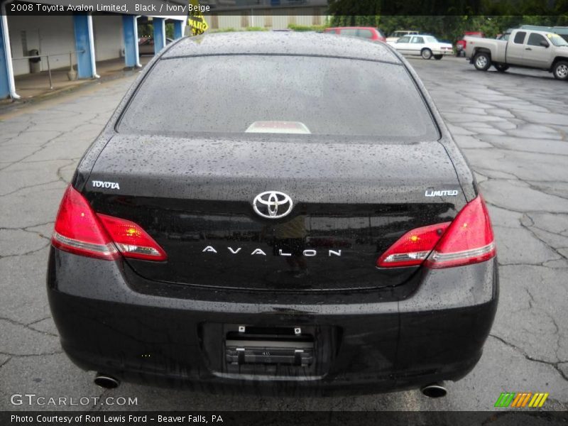 Black / Ivory Beige 2008 Toyota Avalon Limited